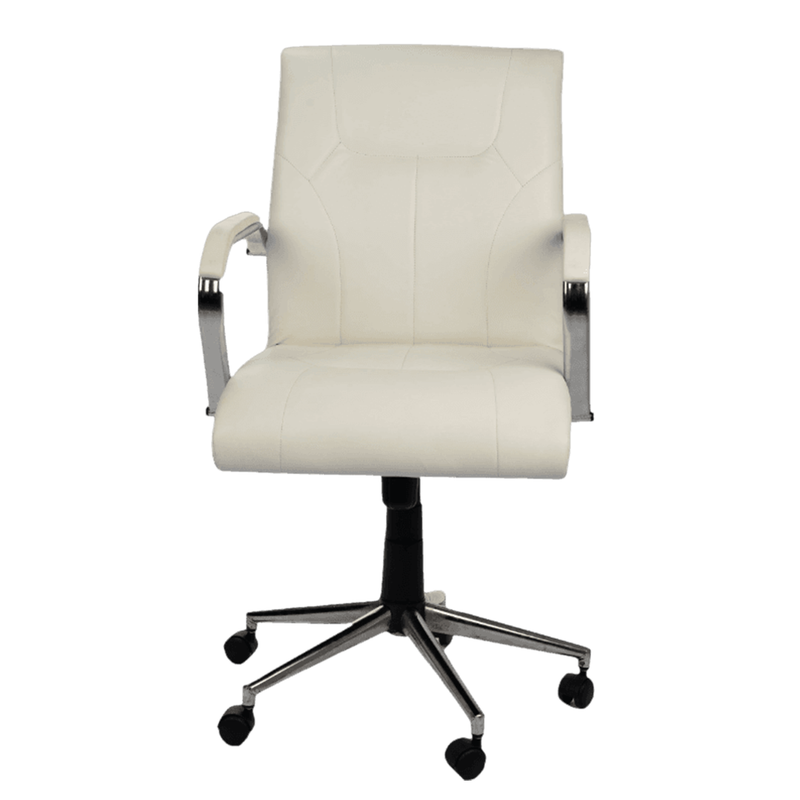 Fauteuil Medium Skai En Chrome