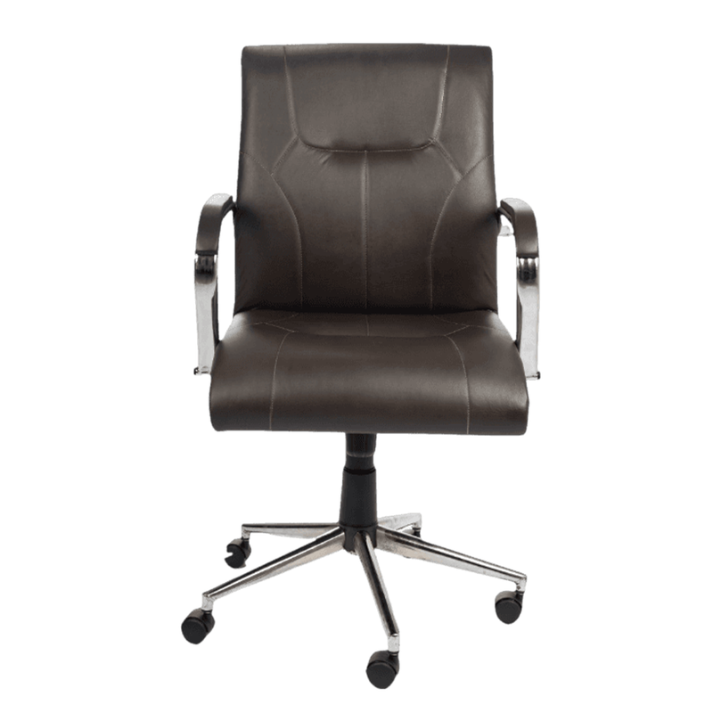 Fauteuil Medium Skai En Chrome - Go Chaise