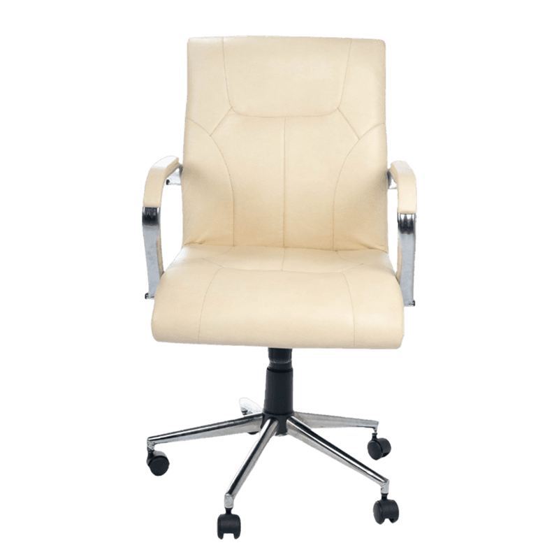 Fauteuil Medium Skai En Chrome