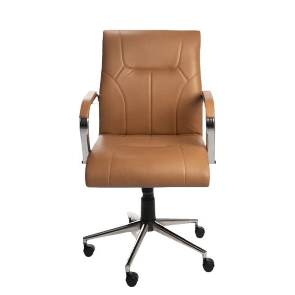 Fauteuil Medium Skai En Chrome