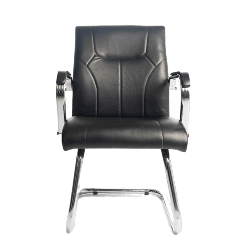 Fauteuil Visiteur Skai En Chrome - Go Chaise